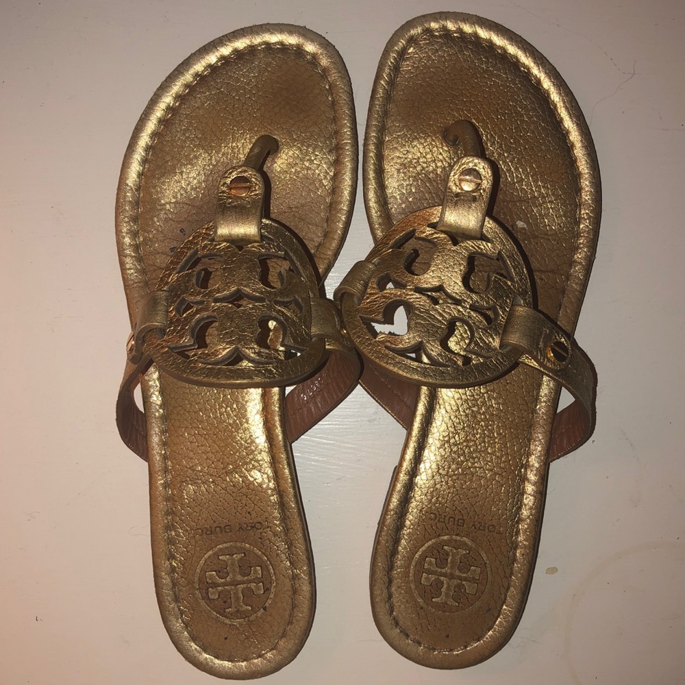 Gold Tory Burch sandals